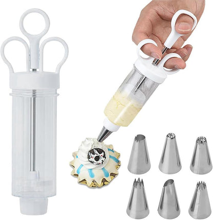 📢 BEGRÄNSAD TID 50% RABATT! ⏰ Rostfritt stål tårtdekoreringsset – Komplett spritssats med 18 spetsar & munstycken – Dekorera in- och utvändigt ✨