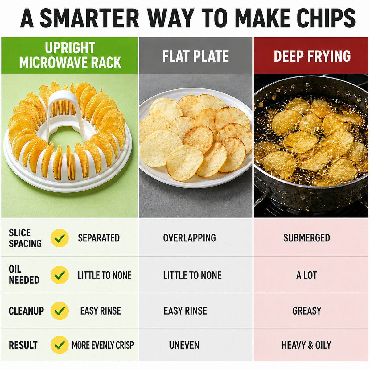 🥔 50% RABATT NU! 🍟 DIY-maskin för potatischips till mikrovågsugn – med potatisskärare, oljefria, krispiga & hälsosamma hemmagjorda snacks 🥗✨