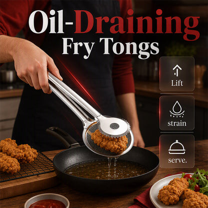 2-i-1 fritöstång i rostfritt stål med oljefilter