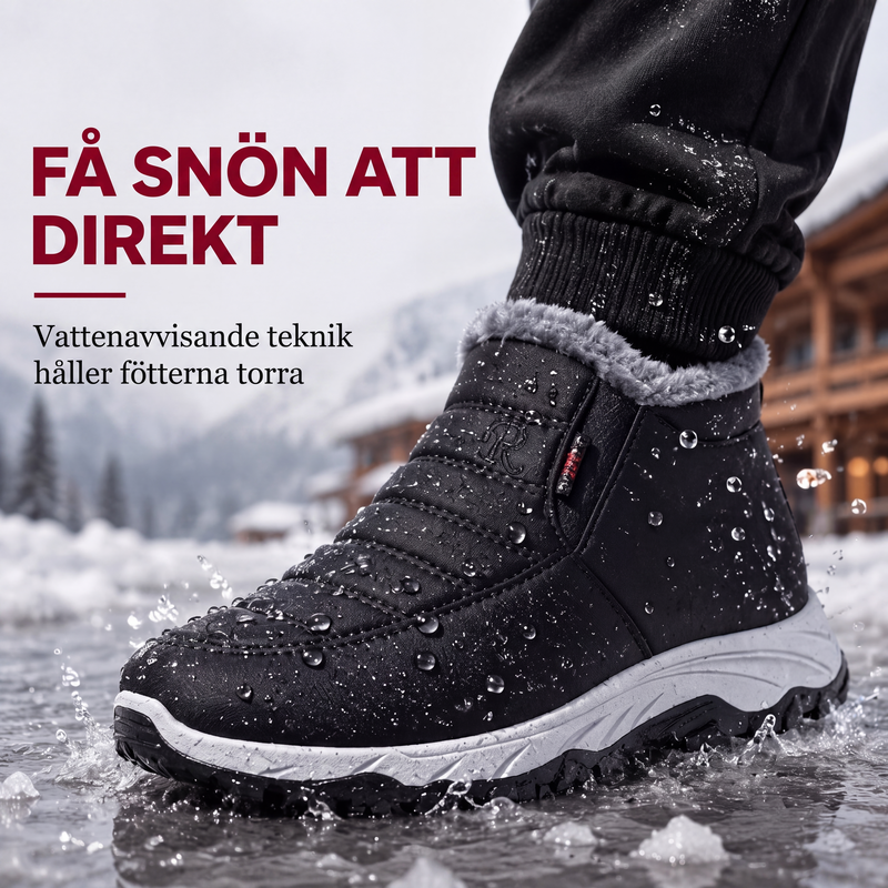 Vintervarma slip-on snöstövlar för män