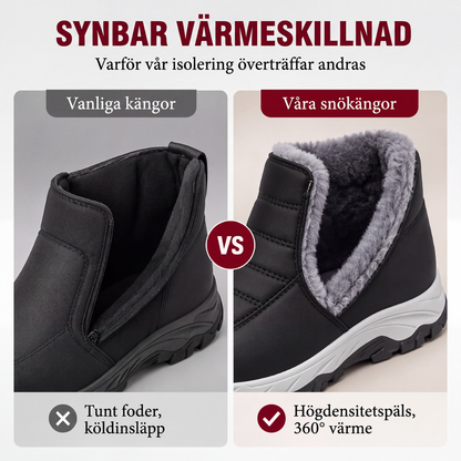 Vintervarma slip-on snöstövlar för män