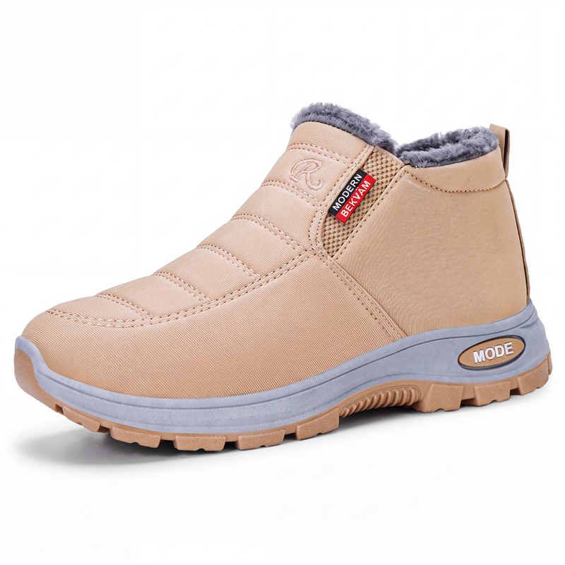 Vintervarma slip-on snöstövlar för män