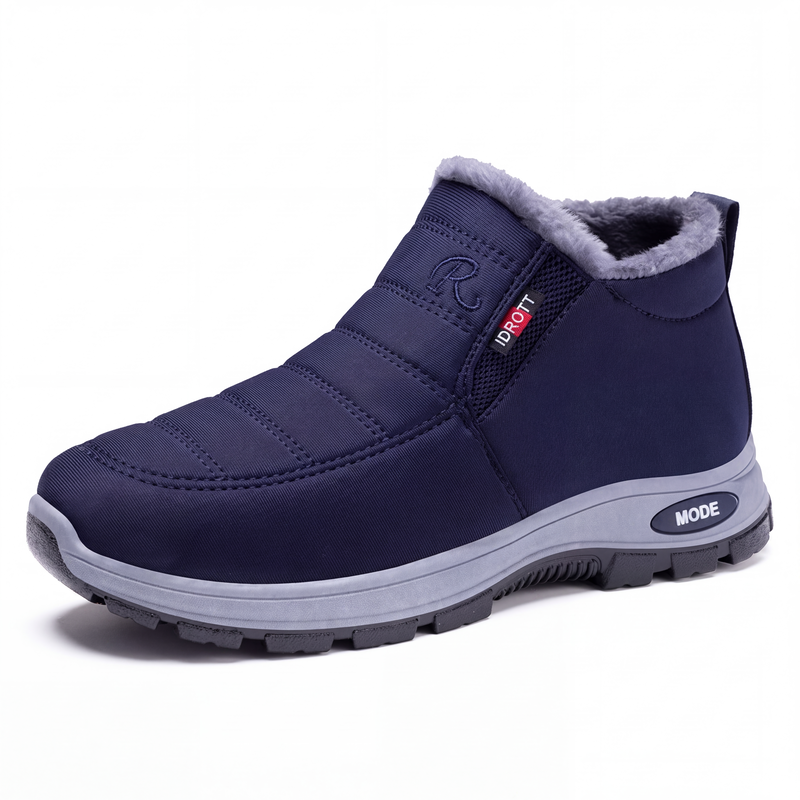 Vintervarma slip-on snöstövlar för män