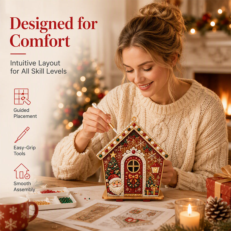 🎄 50 % RABATT! Skapa glittrande julkonst själv – 3D DIY-pärlkit för mysigt julpyssel och dekorativt resultat