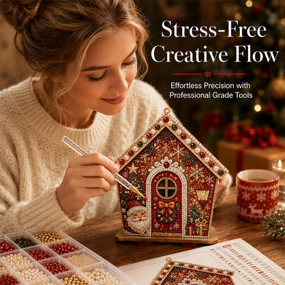 🎄 50 % RABATT! Skapa glittrande julkonst själv – 3D DIY-pärlkit för mysigt julpyssel och dekorativt resultat