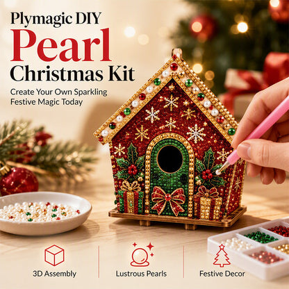 🎄 50 % RABATT! Skapa glittrande julkonst själv – 3D DIY-pärlkit för mysigt julpyssel och dekorativt resultat