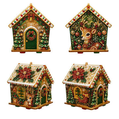 🎄 50 % RABATT! Skapa glittrande julkonst själv – 3D DIY-pärlkit för mysigt julpyssel och dekorativt resultat