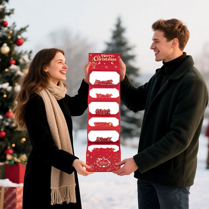💶🎅 Julkuvert för pengagåva – Kreativt, vikbart kuvert; perfekt för hemgjorda julgåvor i form av pengar; passar män, kvinnor, barn och föräldrar✨