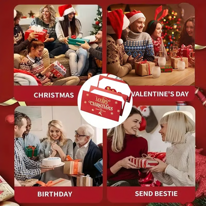 💶🎅 Julkuvert för pengagåva – Kreativt, vikbart kuvert; perfekt för hemgjorda julgåvor i form av pengar; passar män, kvinnor, barn och föräldrar✨