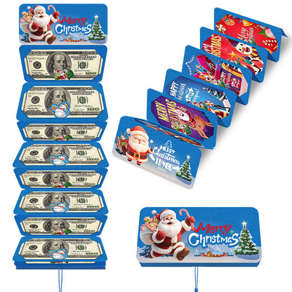 💶🎅 Julkuvert för pengagåva – Kreativt, vikbart kuvert; perfekt för hemgjorda julgåvor i form av pengar; passar män, kvinnor, barn och föräldrar✨