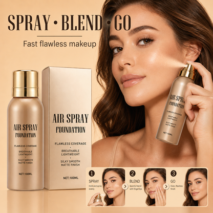 💄 50 % RABATT! Täck ärr, tatueringar och ojämn hudton – vattenfast air-spray foundation med matt och naturlig finish