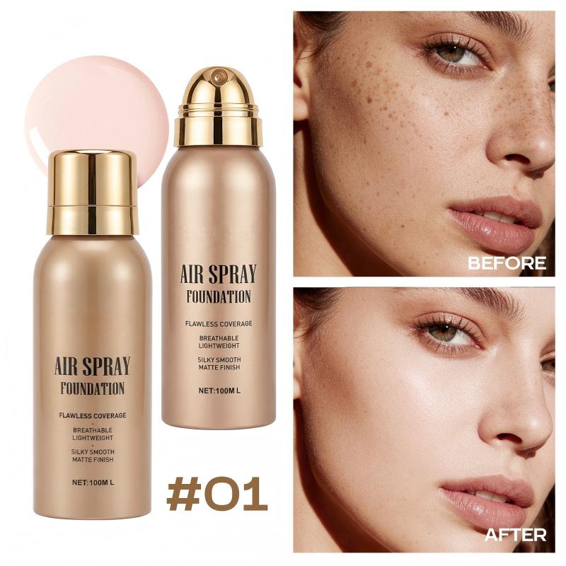 💄 50 % RABATT! Täck ärr, tatueringar och ojämn hudton – vattenfast air-spray foundation med matt och naturlig finish