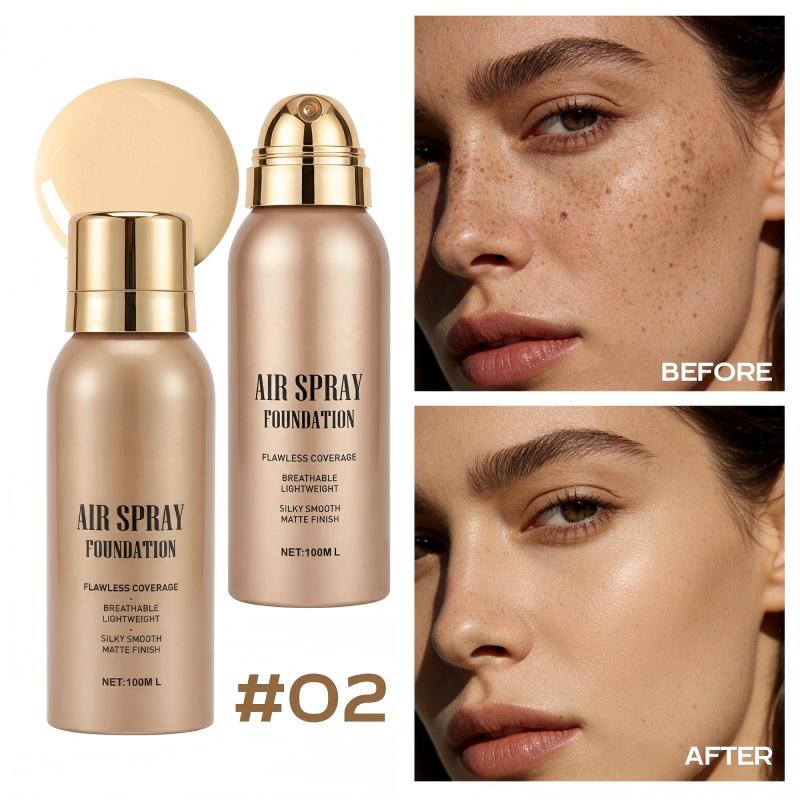 💄 50 % RABATT! Täck ärr, tatueringar och ojämn hudton – vattenfast air-spray foundation med matt och naturlig finish