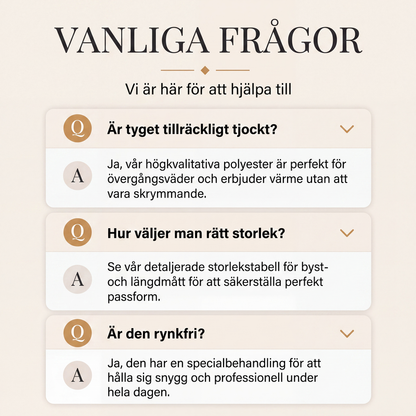 Damkappa med huva och dragkedja, medellängd