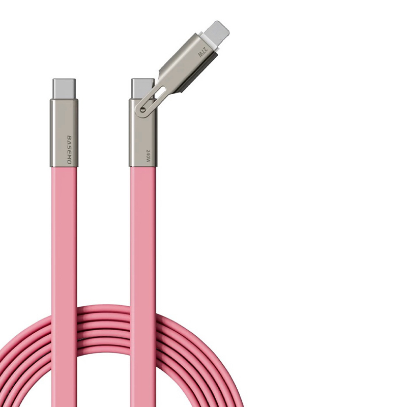 2-i-1 snabbladdningskabel i flytande silikon – 240W USB-C