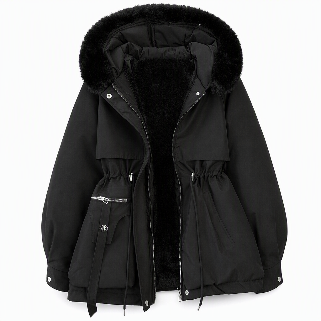 🔥 Fri frakt ✈️ Varm damparka med fuskpäls – Elegant, bekväm och perfekt för vintern 🧥
