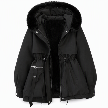 🔥 Fri frakt ✈️ Varm damparka med fuskpäls – Elegant, bekväm och perfekt för vintern 🧥