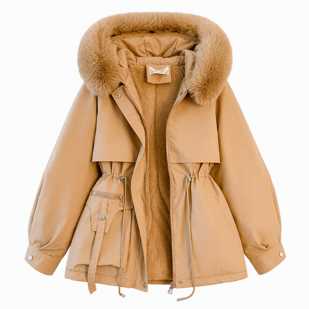 🔥 Fri frakt ✈️ Varm damparka med fuskpäls – Elegant, bekväm och perfekt för vintern 🧥