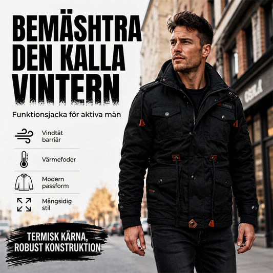 🍂 Höstfavorit | Varm och slitstark herrjacka för höst och vinter
