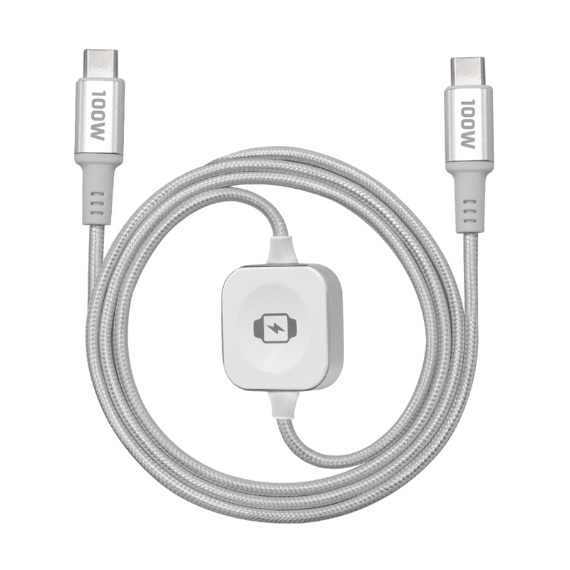 📱⌚ Snabbladdningskabel för flera enheter – Snap-On-laddare för klockor och USB-C-strömförsörjning