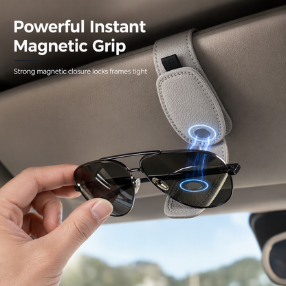 ⏳ 50 % rabatt under begränsad tid ⏰ Magnetisk solglasögonhållare till bilen med dubbel klämma och kortfäste🚗🕶️