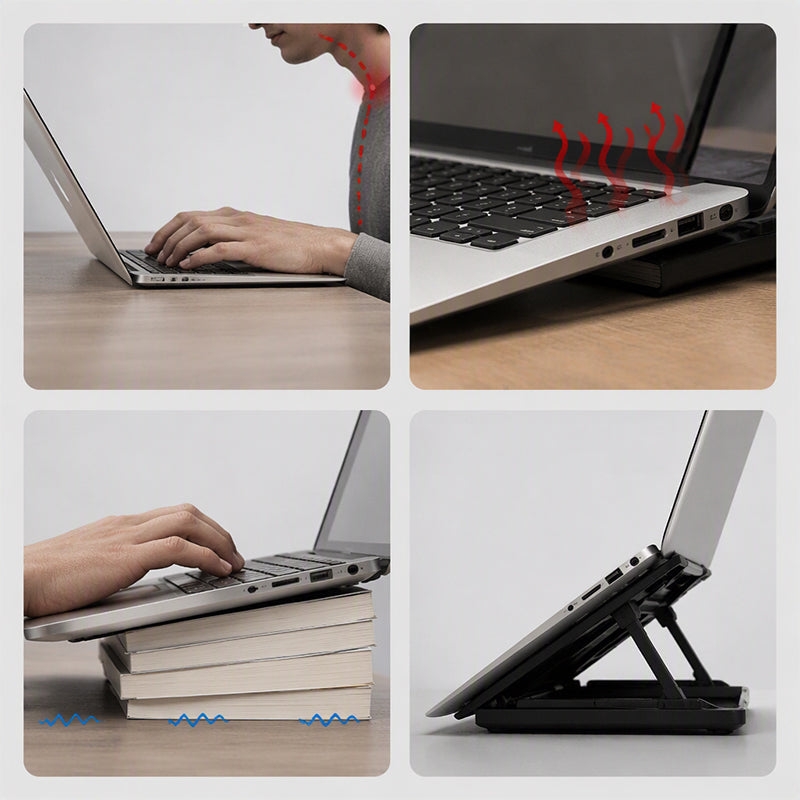 Portabelt kylande laptopställ