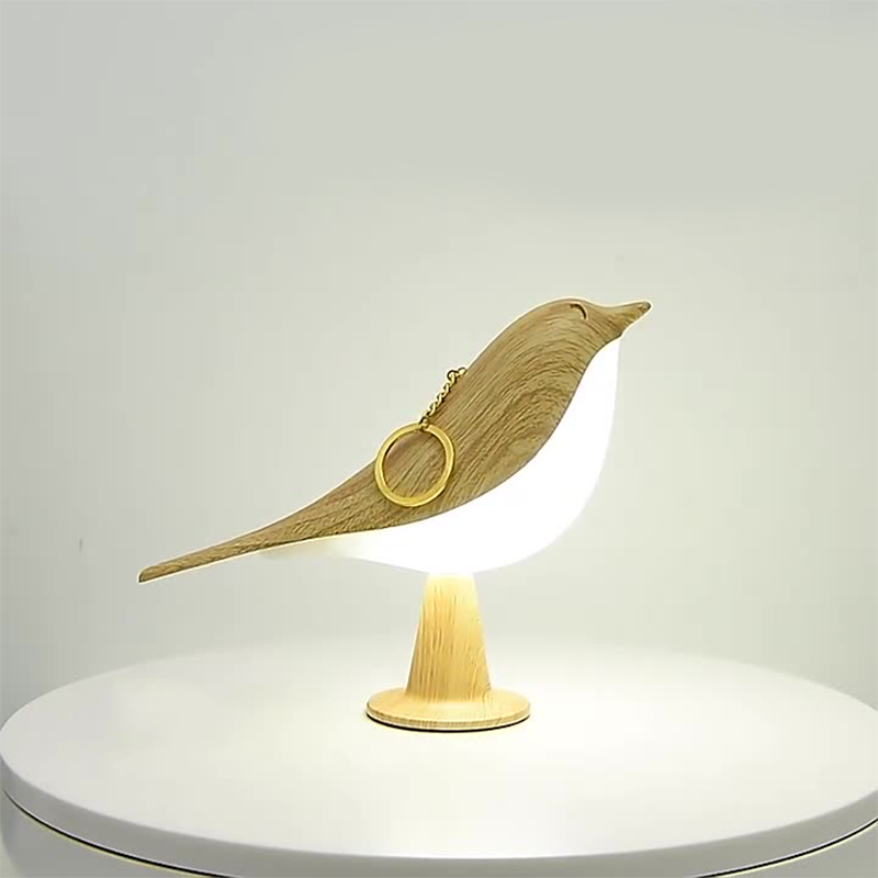 LED-bordslampa i fågeldesign med touchkontroll
