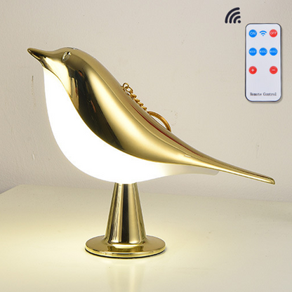 LED-bordslampa i fågeldesign med touchkontroll