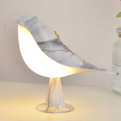 LED-bordslampa i fågeldesign med touchkontroll