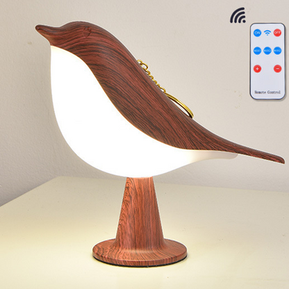 LED-bordslampa i fågeldesign med touchkontroll