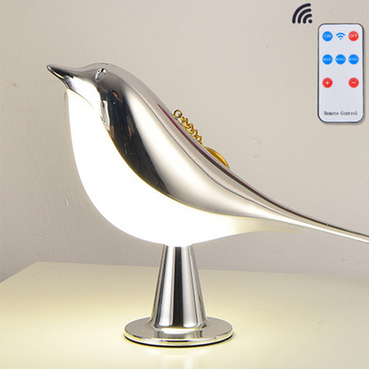 LED-bordslampa i fågeldesign med touchkontroll