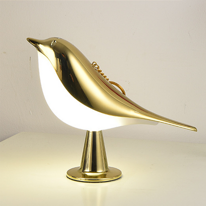 LED-bordslampa i fågeldesign med touchkontroll