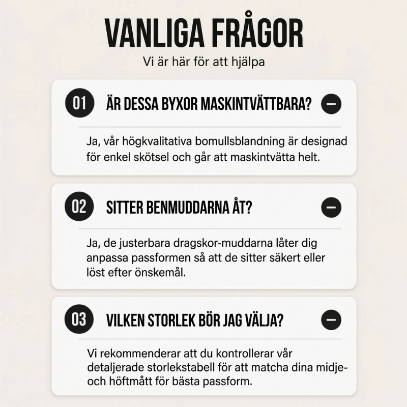 Lediga cargobyxor för herr med dragsko