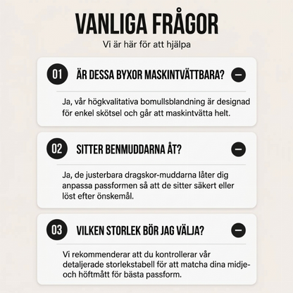 Lediga cargobyxor för herr med dragsko
