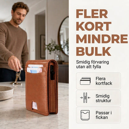 👛 Minimalistisk och tunn plånbok för män med RFID-skydd – elegant, praktisk och säker för vardagen! ✨