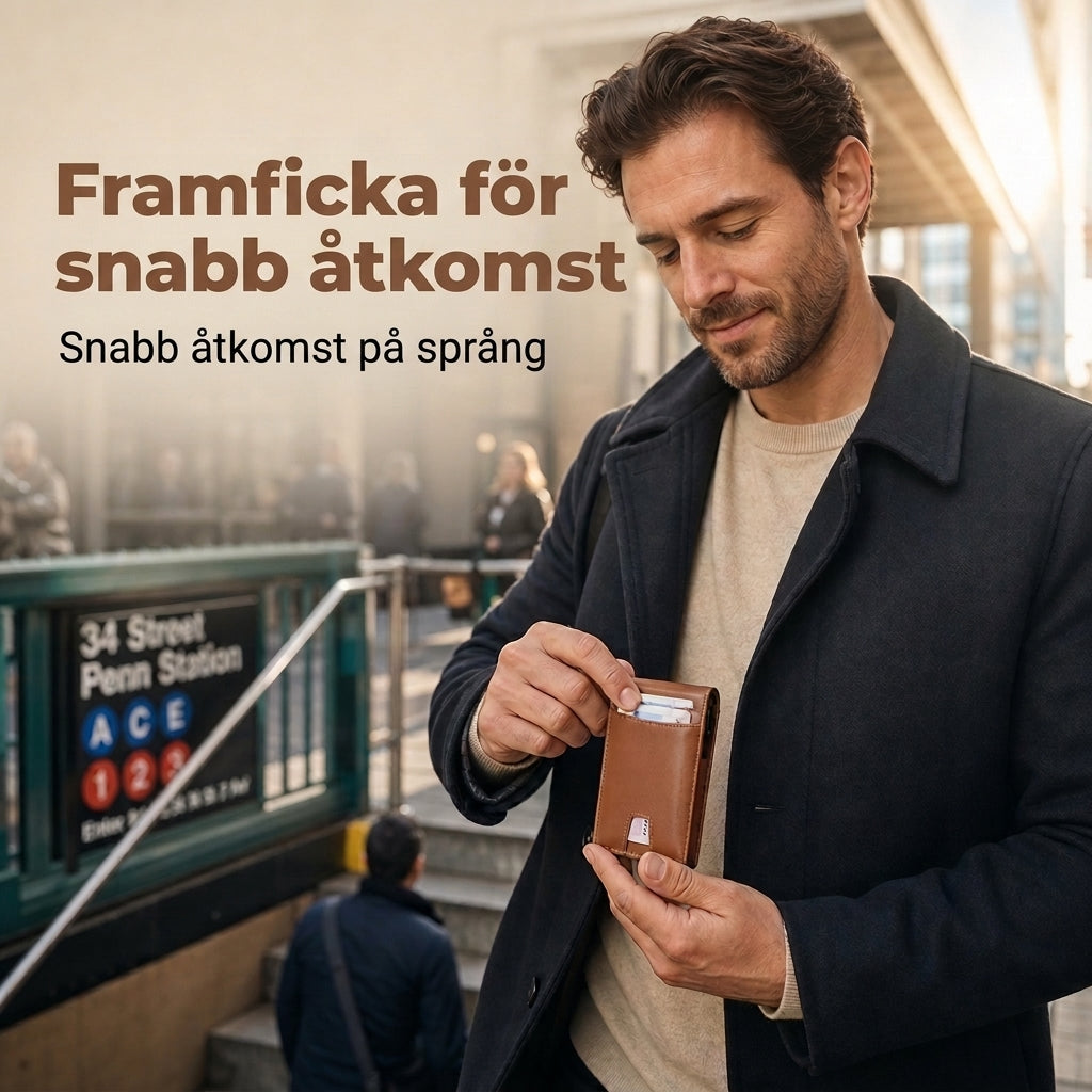 👛 Minimalistisk och tunn plånbok för män med RFID-skydd – elegant, praktisk och säker för vardagen! ✨