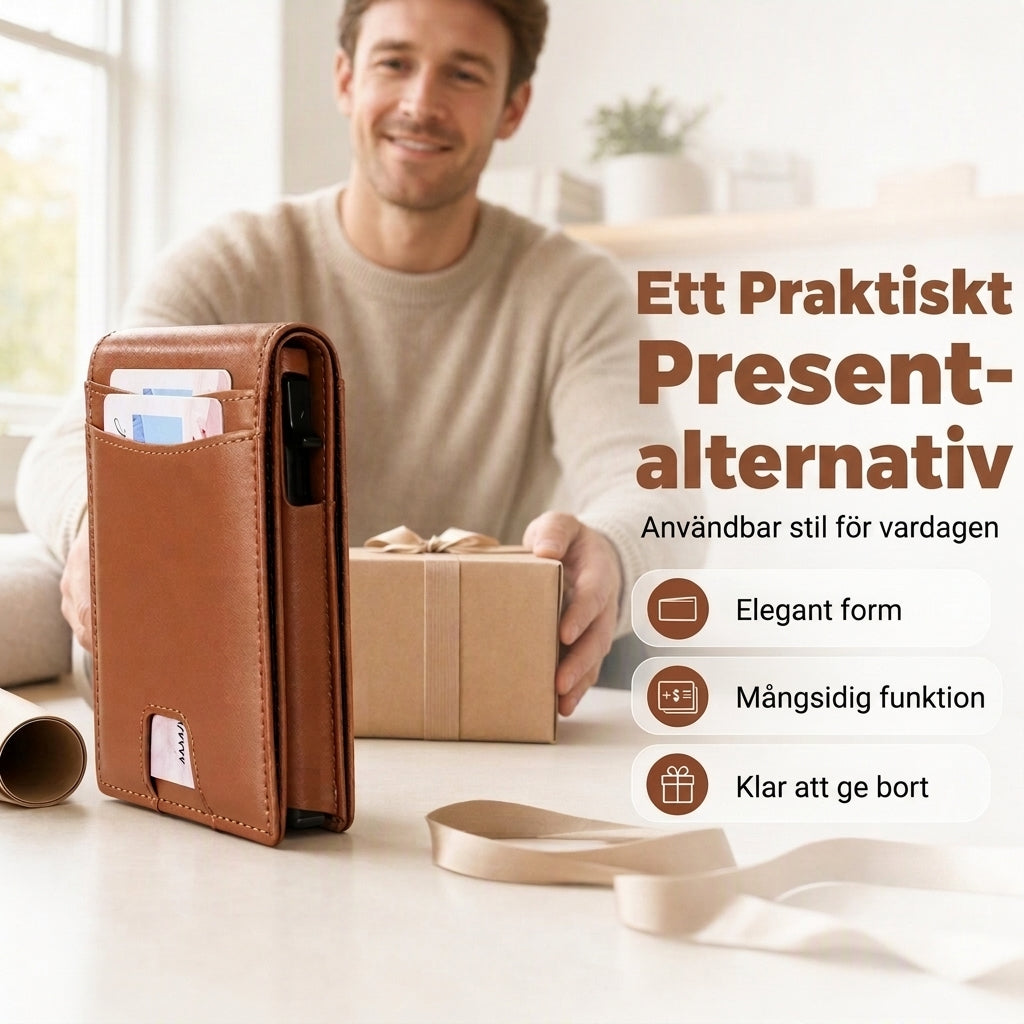 👛 Minimalistisk och tunn plånbok för män med RFID-skydd – elegant, praktisk och säker för vardagen! ✨