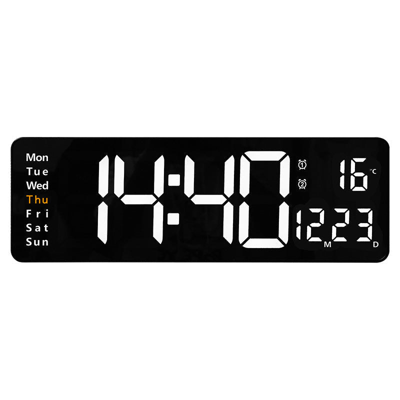 🕐 50 % RABATT NU! 📟 Digital klocka med temperatur, datum & automatisk sommartid – stor 16"-skärm, fjärrkontroll & automatisk ljusstyrka – perfekt för hemmet 🏠