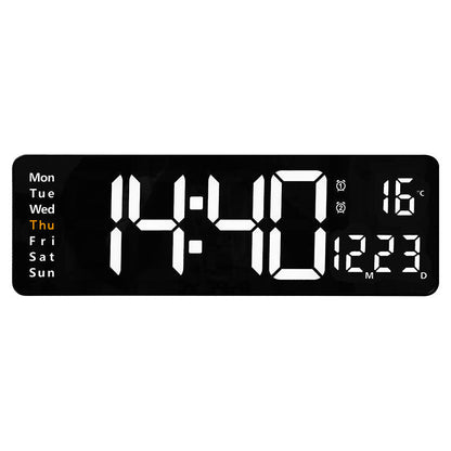 🕐 50 % RABATT NU! 📟 Digital klocka med temperatur, datum & automatisk sommartid – stor 16"-skärm, fjärrkontroll & automatisk ljusstyrka – perfekt för hemmet 🏠